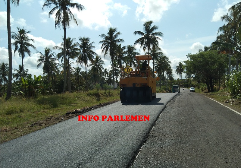 Preservasi Jalan Tegalbuleud-Sindang Barang-Cidaun dengan perkerasan aspal. (Foto: InfoParlemen)