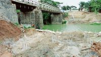 Pondasi pekerjaan Pembangunan/Duplikasi Jembatan Cisokan telah selesai dilaksanakan di Kabupaten Cianjur, Provinsi Jawa Barat. (Foto: Ist)