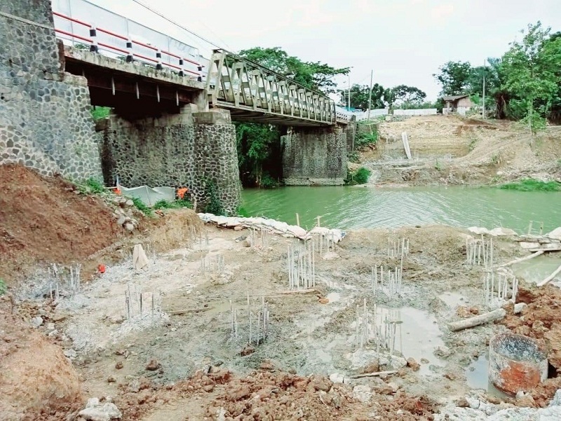 Pondasi pekerjaan Pembangunan/Duplikasi Jembatan Cisokan telah selesai dilaksanakan di Kabupaten Cianjur, Provinsi Jawa Barat. (Foto: Ist)