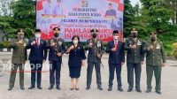 Pemerintah Kabupaten Karo melaksanakan upacara peringatan Hari Pahlawan Tahun 2021 di halaman Kantor Bupati Karo, Kabanjahe. (Foto: Prokopim Karo)