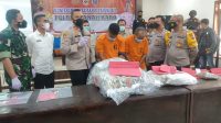 Polres Tanah Karo menggelar acara konferensi pers akhir tahun 2021 yang dipimpin Kapolres Tanah Karo AKBP Ronny Nicolas Sidabutar SH SIK MH dan dihadiri Dandim 0205 Tanah Karo Letkol Kav Yuli Eko Hadianto SSos serta Wakil Bupati Karo Theopilus Ginting. (Foto: Istimewa)
